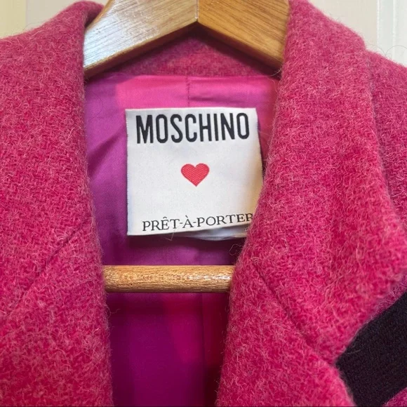 Moschino Pret-A-Porter VINTAGE Magenta Pink Wool Blazer